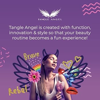 Tangle Angel Cherub 2.0 Detangling Hair Brush Shiny Pink