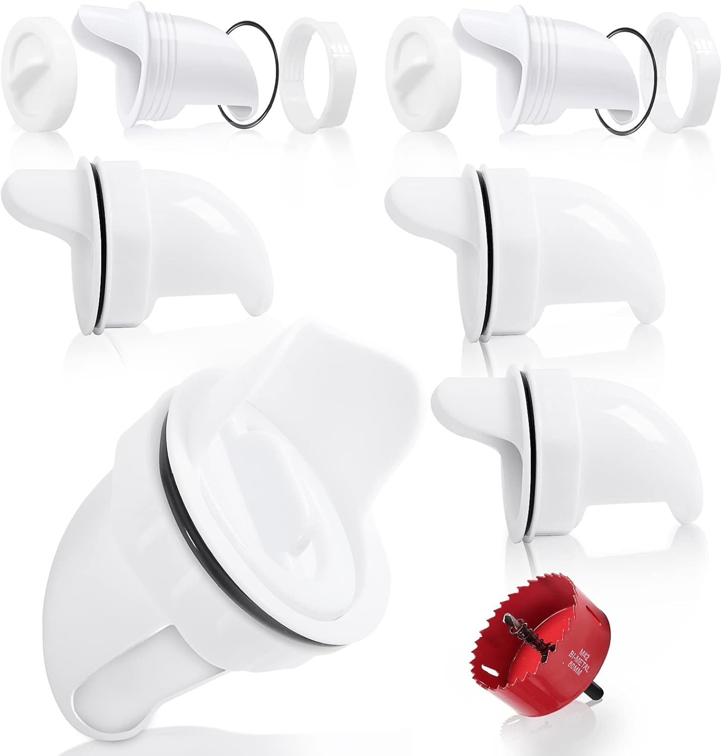 Buy AKOCASE DIY Chicken Feeder Port, Automatic Chicken Feeders No Waste Rain Proof Poultry