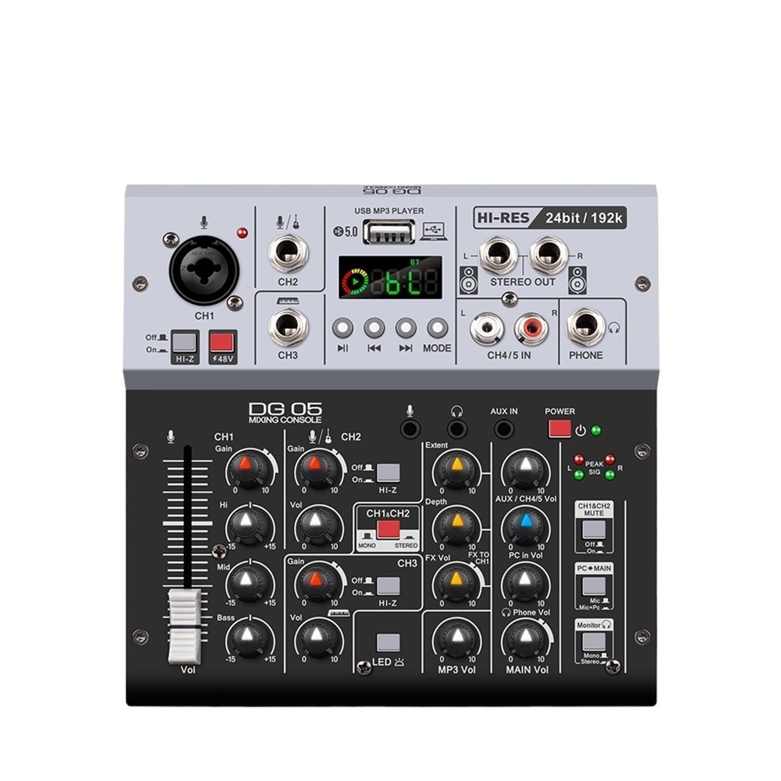 Mixer Audio, Scheda Audio DG05 24-bit 192 KHz Per PC per streaming live
