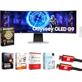LS49DG956SNXGO 49 inch Odyssey OLED G9 Dual QHD Curved Gaming Monitor Bundle with Elite Suite 18, 2X HDMI Cable and Deco Gear CPS Exclusive 26 Month Protection Pack (BEACH-CPS-26M2000)