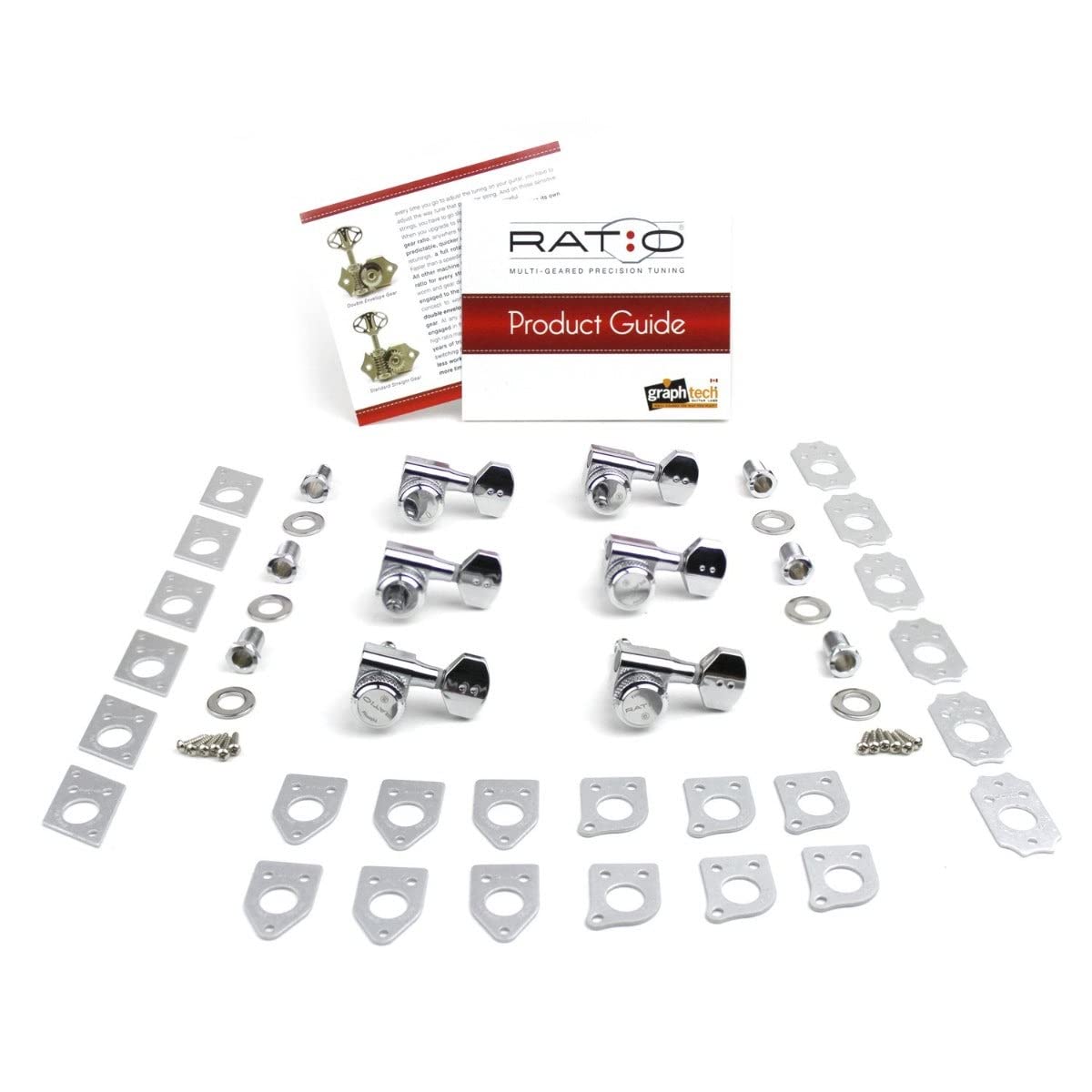 ARMORTEC900 TECHNIQUE GRAPHREX813 2本セット RATIO® 6 In Line Electric Machine Heads PRL-9721 | Graph Tech