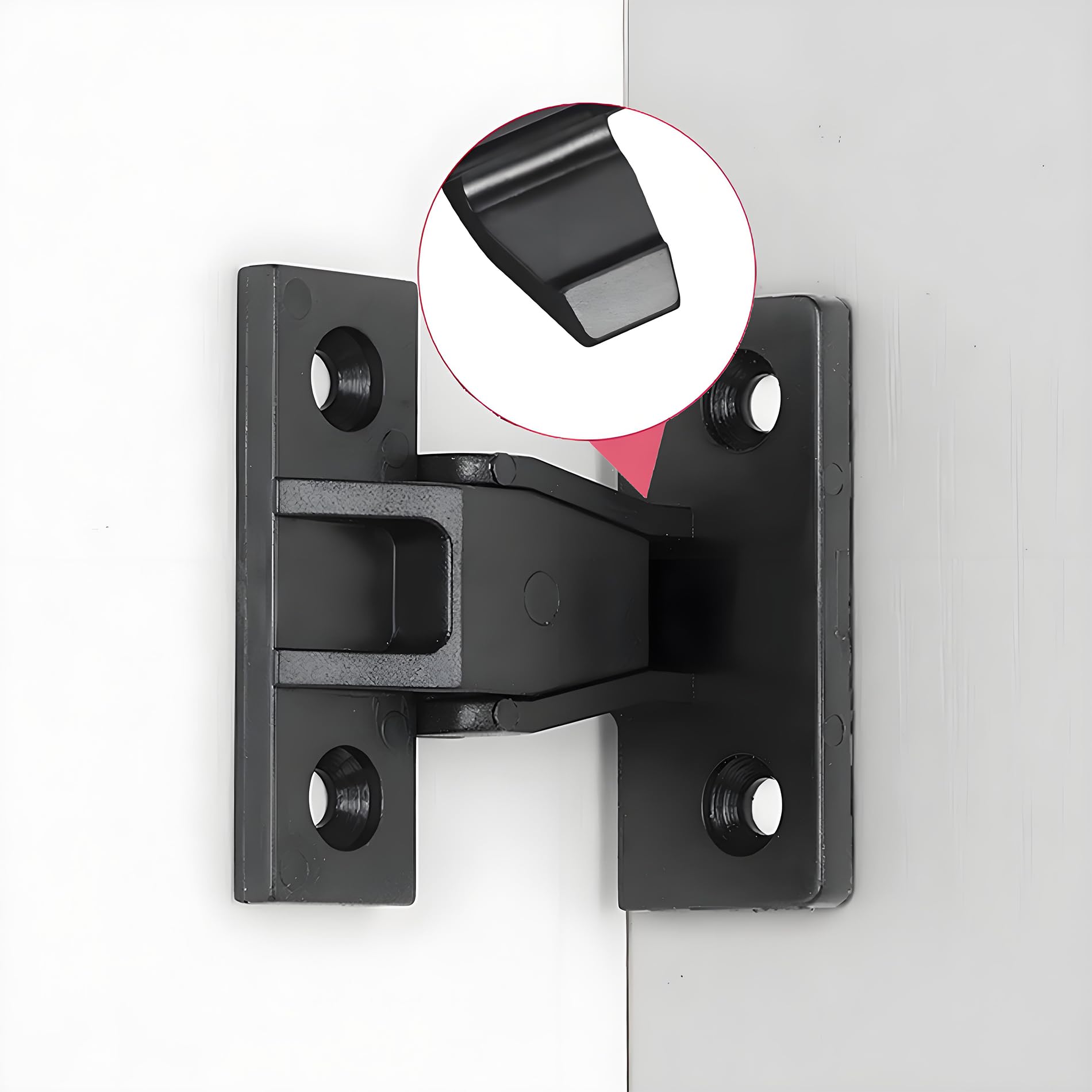 LOOTICH Keku AS Push Fittings Panel Frame Components Connectors Bracket Partition Fastener Slide on Shelf Support Load Capability 20kg Plastic (20 works) - Image 3