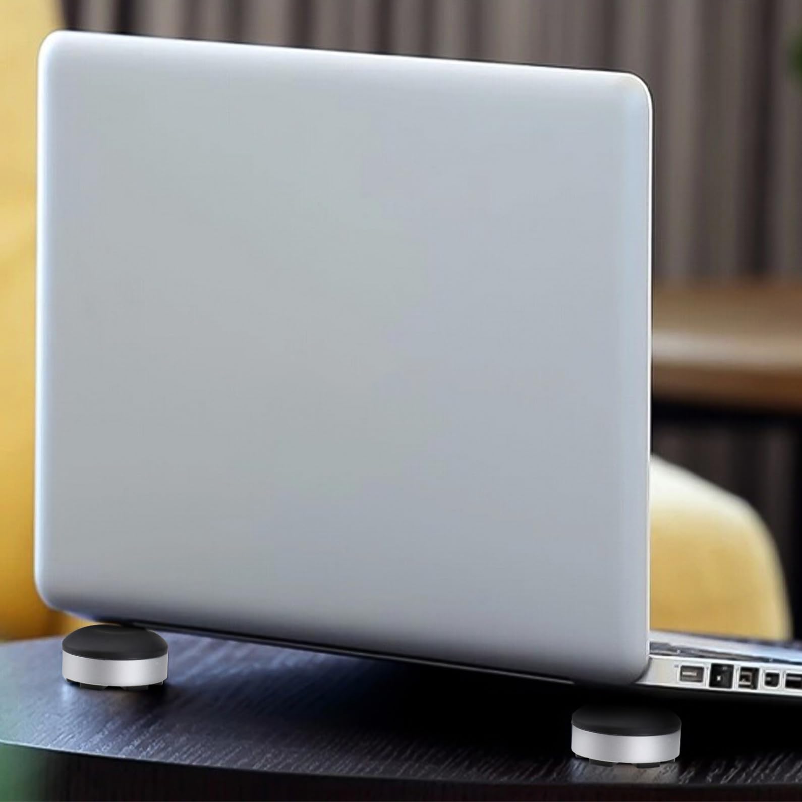 HOMSFOU 3juegos Soporte Ergonómico para Laptop Base Portátil Disipación De Almohadilla Antideslizante para y Negro
