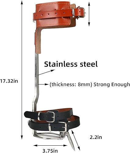 Miniatura 6 de Picos de escalada de árboles para trabajo de árboles, equipo de escalada de árboles, pedales gruesos antideslizantes, herramientas profesionales de