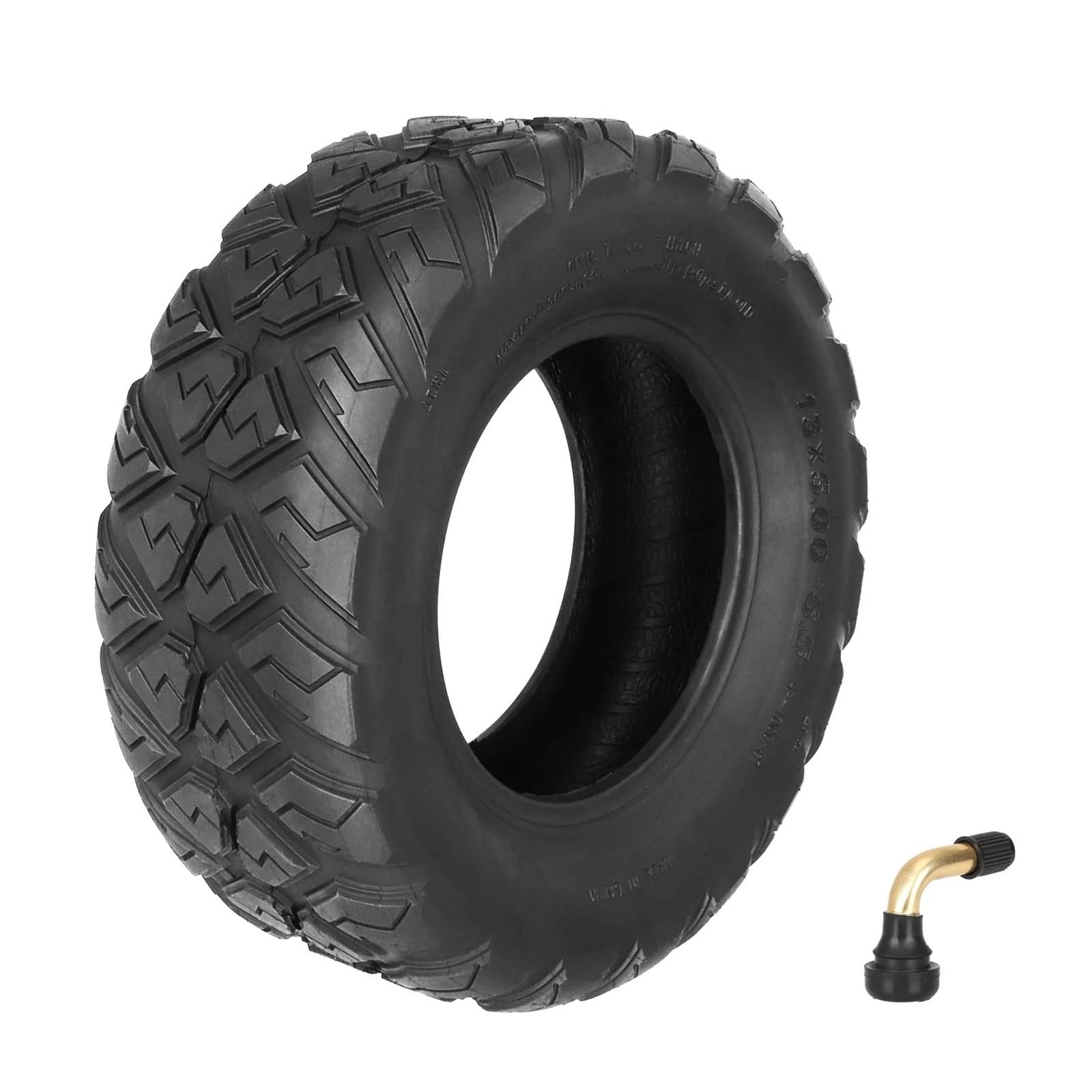 IOLKHFK 13x5.00-6.5 Off-road Tubeless Tire With Valve, Compatible For FLJ K6 Electric Scooter Go Kart Motorcycle 13 Inch Motor Wheel Thicker Durable Tyres Accessories