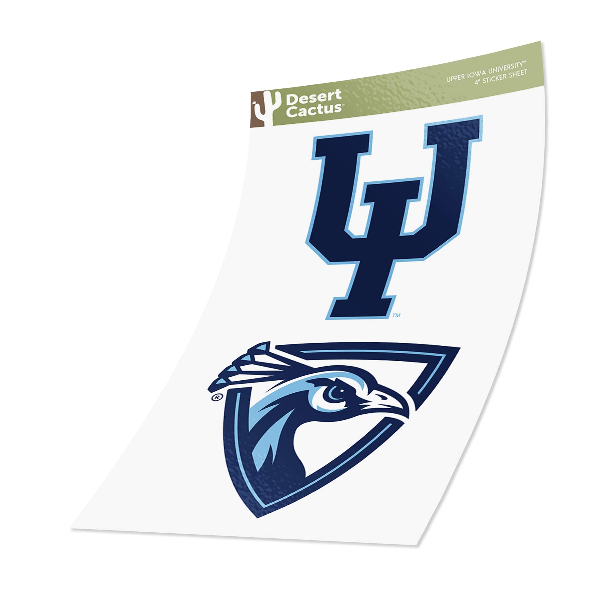 Upper Iowa University NCAA Sticker Sheet | Vinyl Decals For Laptop, Water Bottle, Car | Type 2