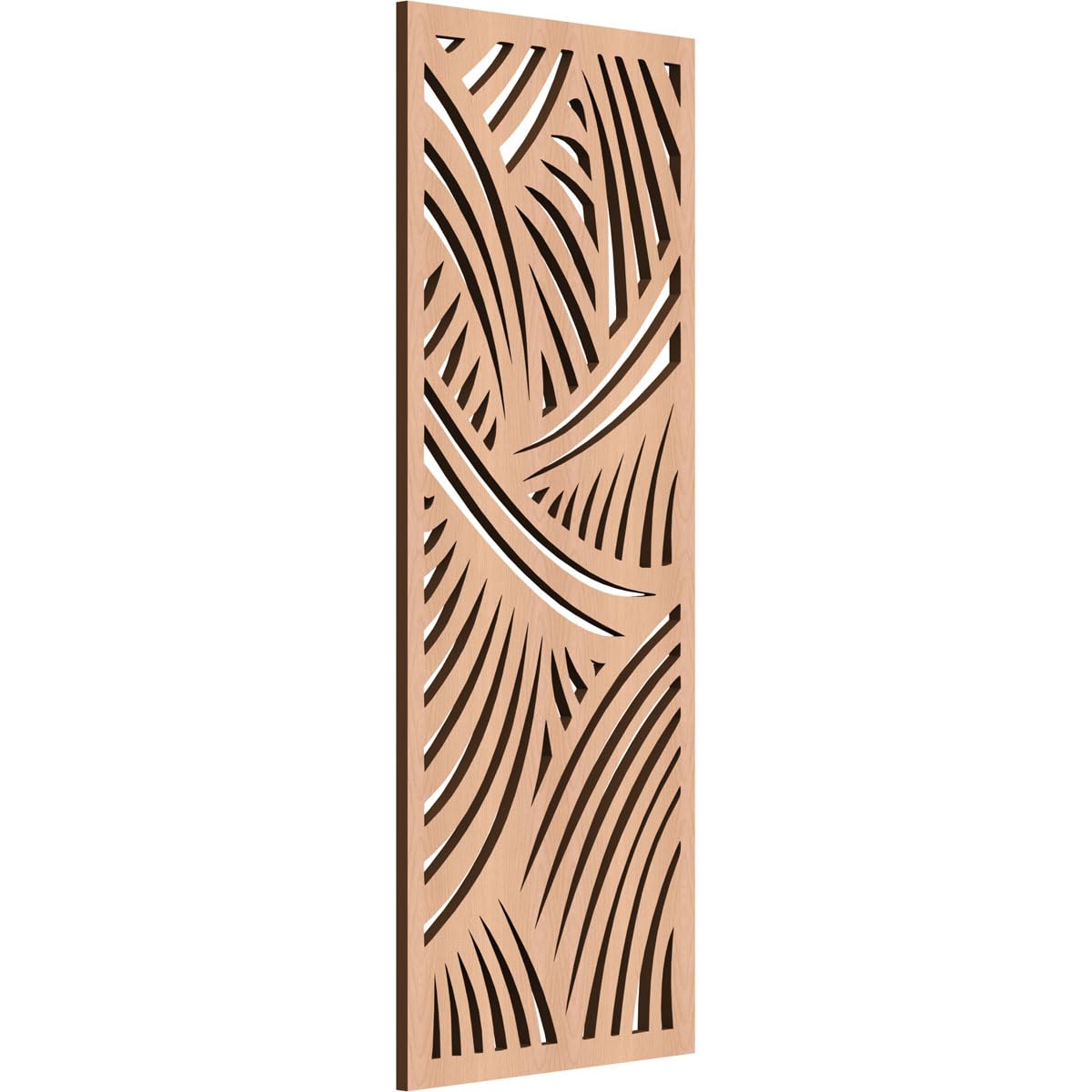 Chester Decorative Pierced Fretwork Wood Wall Panels, 9 3/8"W x 24 3/8"H x 1/4"T, Alder