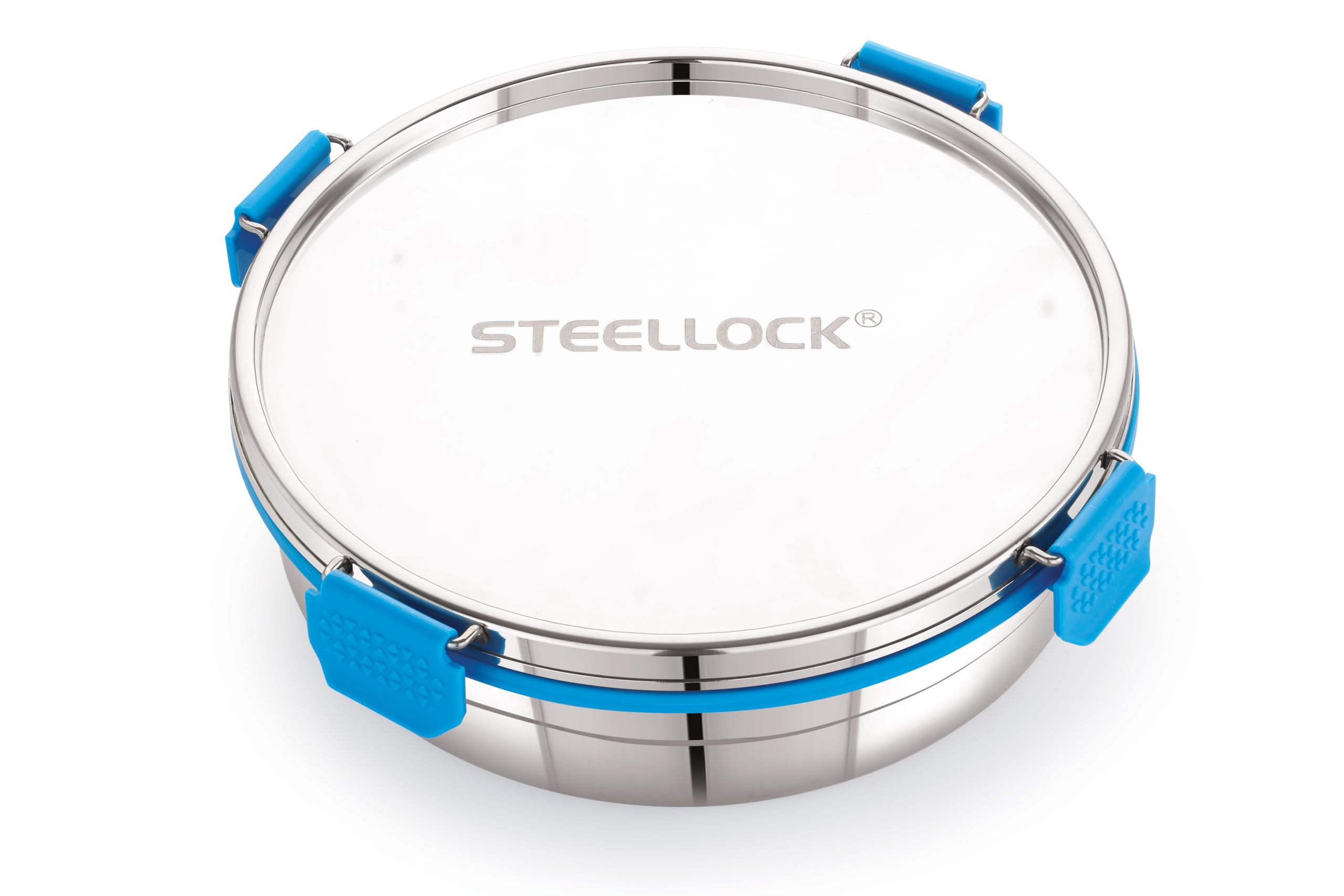 STEELLOCK PRO Stainless Steel Container/Dabba with Steel Lid Airtight for Food Storage, Easy to Carry, Leak Proof and Stackable (SLP-161/1700 ML).