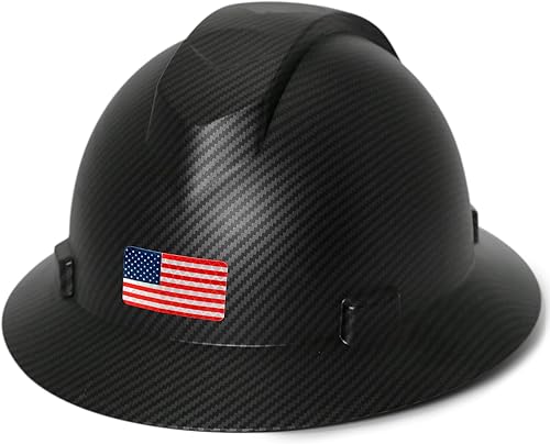 Aolamegs Safe Elegante casco duro de ala completa con visera y forro (opcional), casco de seguridad de construcción aprobado por la OSHA para
