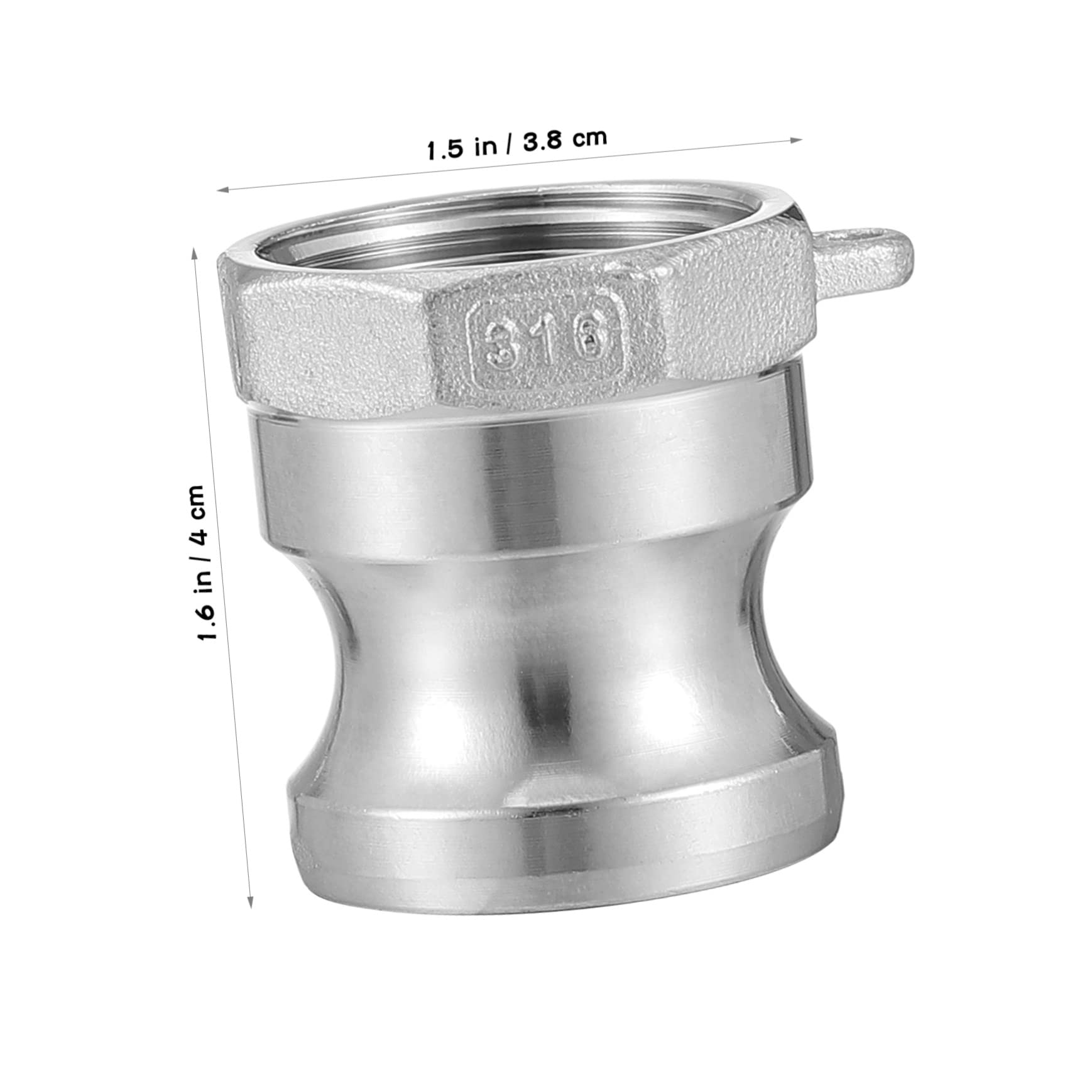 PRETYZOOM 1pc Camlock Gasket Fitting Quick Connect Hose Groove Hose Fitting Adapter