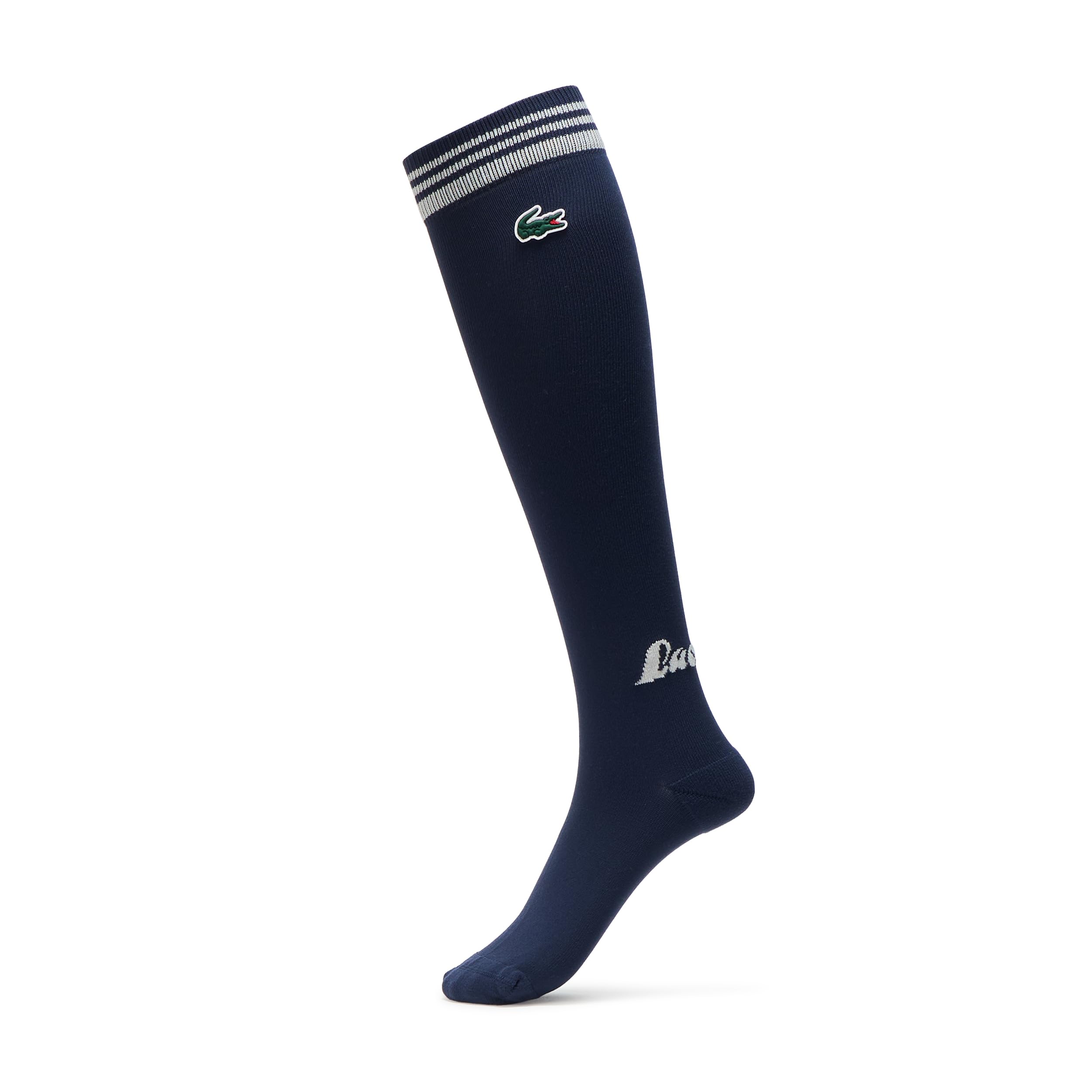 

                                                    Lacoste Womens Golf High Socks, Navy Blue, Small/M
