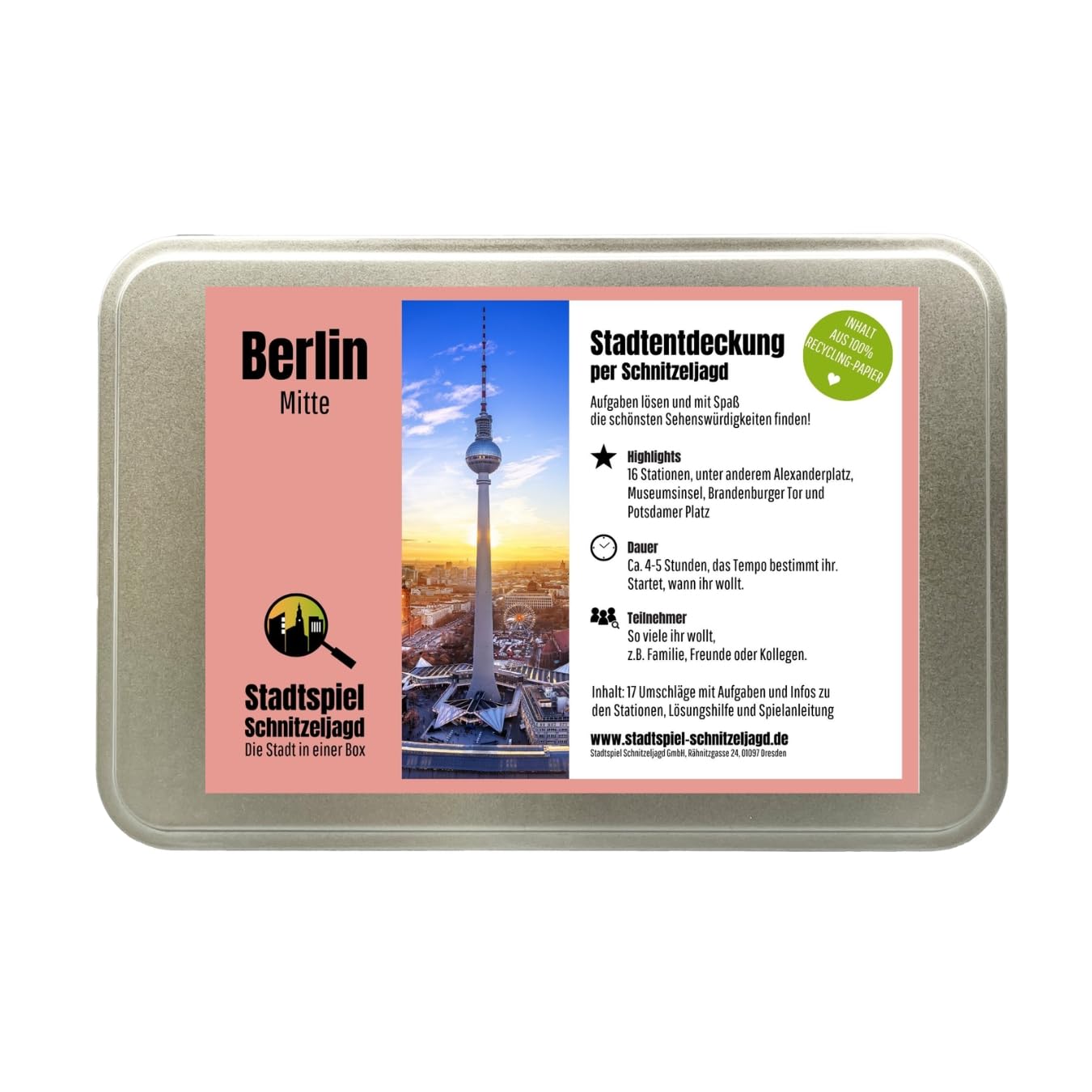 Stadtspiel Schnitzeljagd Berlin Mitte - Entdeckertour