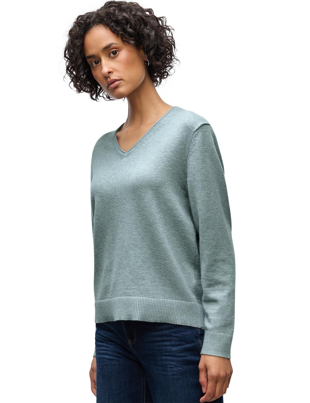 Street One Damen Kuscheliger V-Neck Pullover