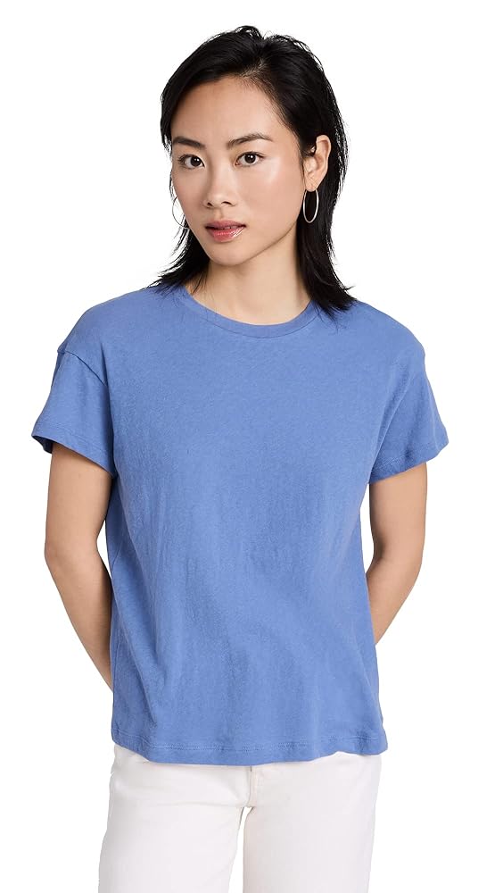 Tシャツ・カットソー VINCe. T-shirts Light Blue Vince Womens Easy S/S Tee Shirt, Dk Aria, XX-Small US at