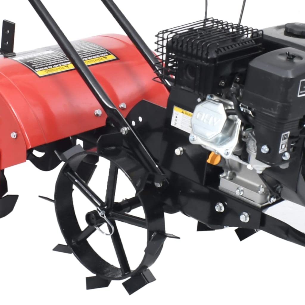 vidaXL 2X Roues Métalliques pour Cultivateur à Essence Roue de Stabilisation de Motobineuse Roue de Motoculteur Résistant 6,5 ch Noir
