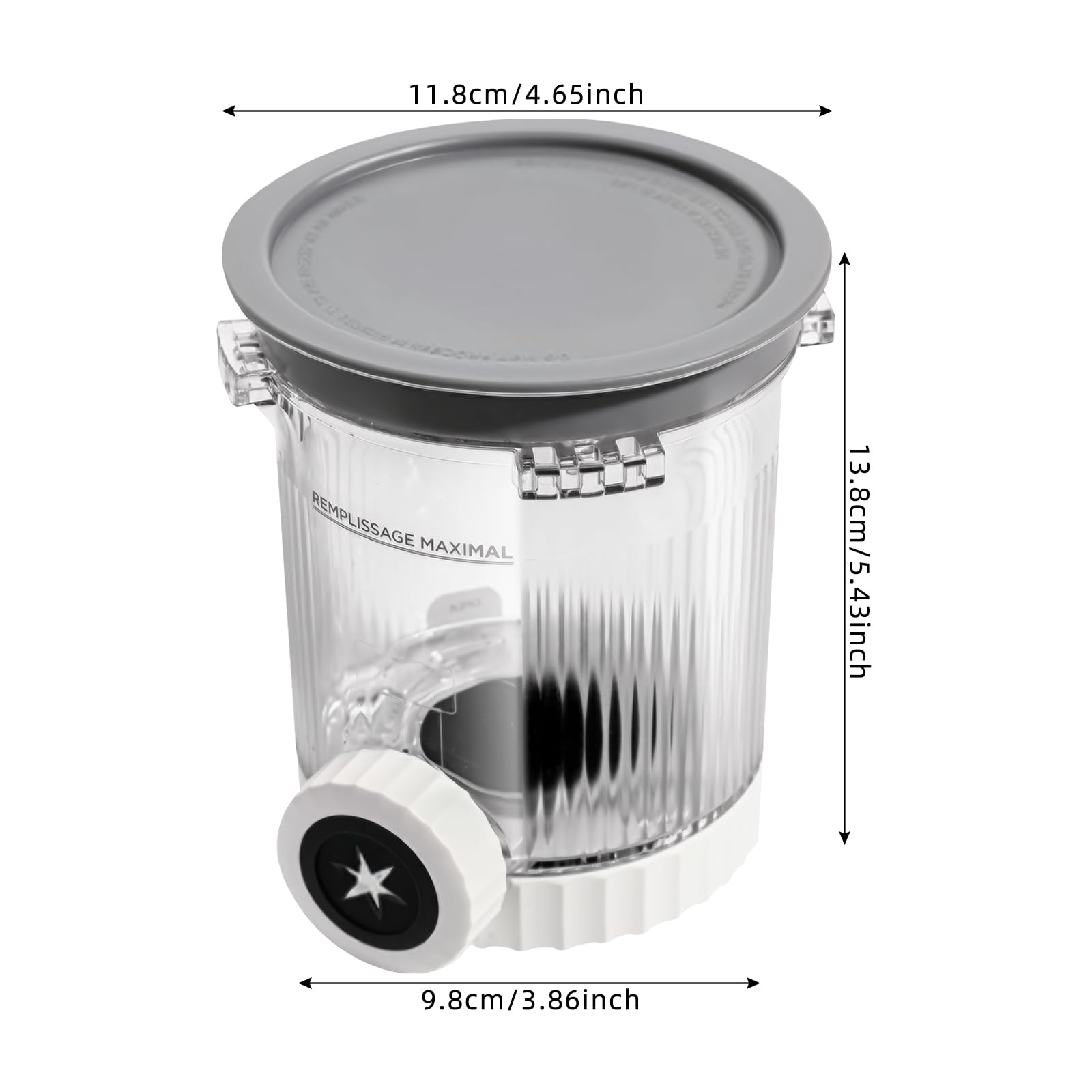 Juego de 4 recipientes para helados, 480 ml, para helados