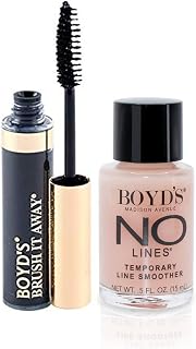Boyd's Cosmetics NYC- No Lines Temporary Wrinkle Remover with our Brush It Away Black Bundle