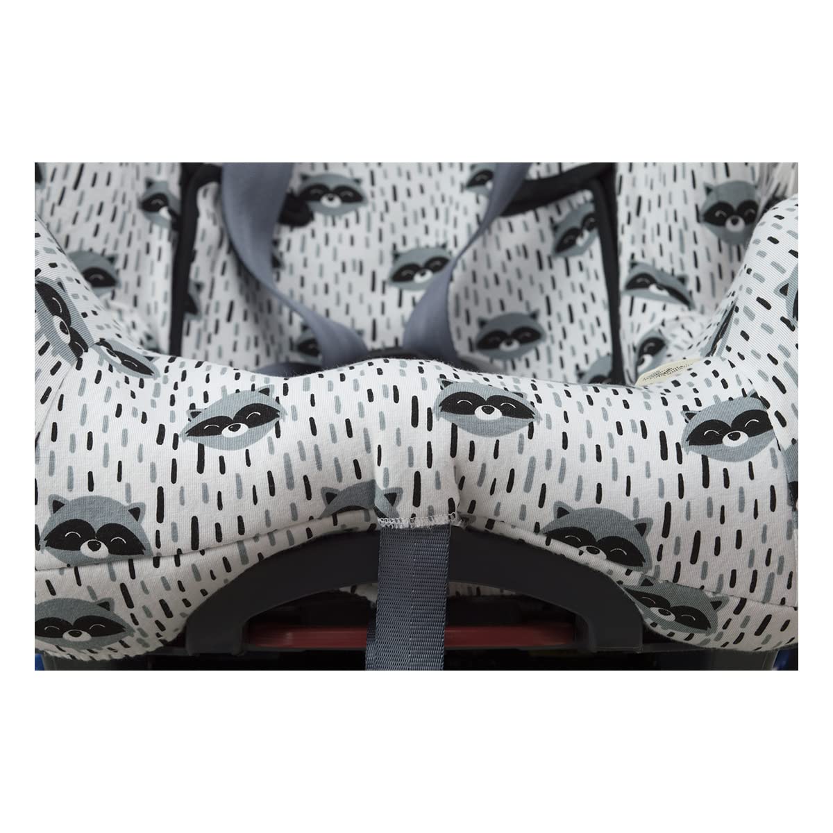 JYOKO KIDS Rivestimento in cotone per seggiolino auto compatibile per Klippan Kiss 2 e Plus (RACCOON TOWN)