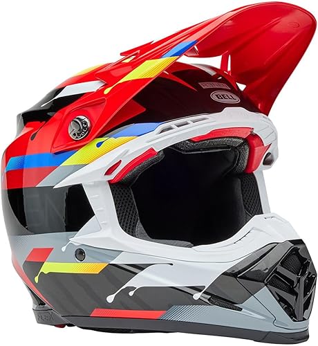 Miniatura 11 de Bell Moto-9S Flex Casco de motocicleta Sprint Mate/Rojo brillante/Blanco,Bombas de humo FH mate/brillo negro/alta visibilidad,Seven Vanguard Carbón