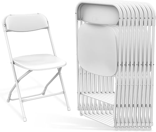 Miniatura 1 de Silla plegable, sillas plegables de plástico para exteriores, silla plegable resistente, sillas plegables de metal resistente para interiores y