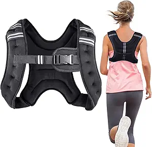 Henkelion Weighted Vest for Men, Women, and Kids, Adjustable Body Weight Vest for Running, Training, Jogging, and Walking