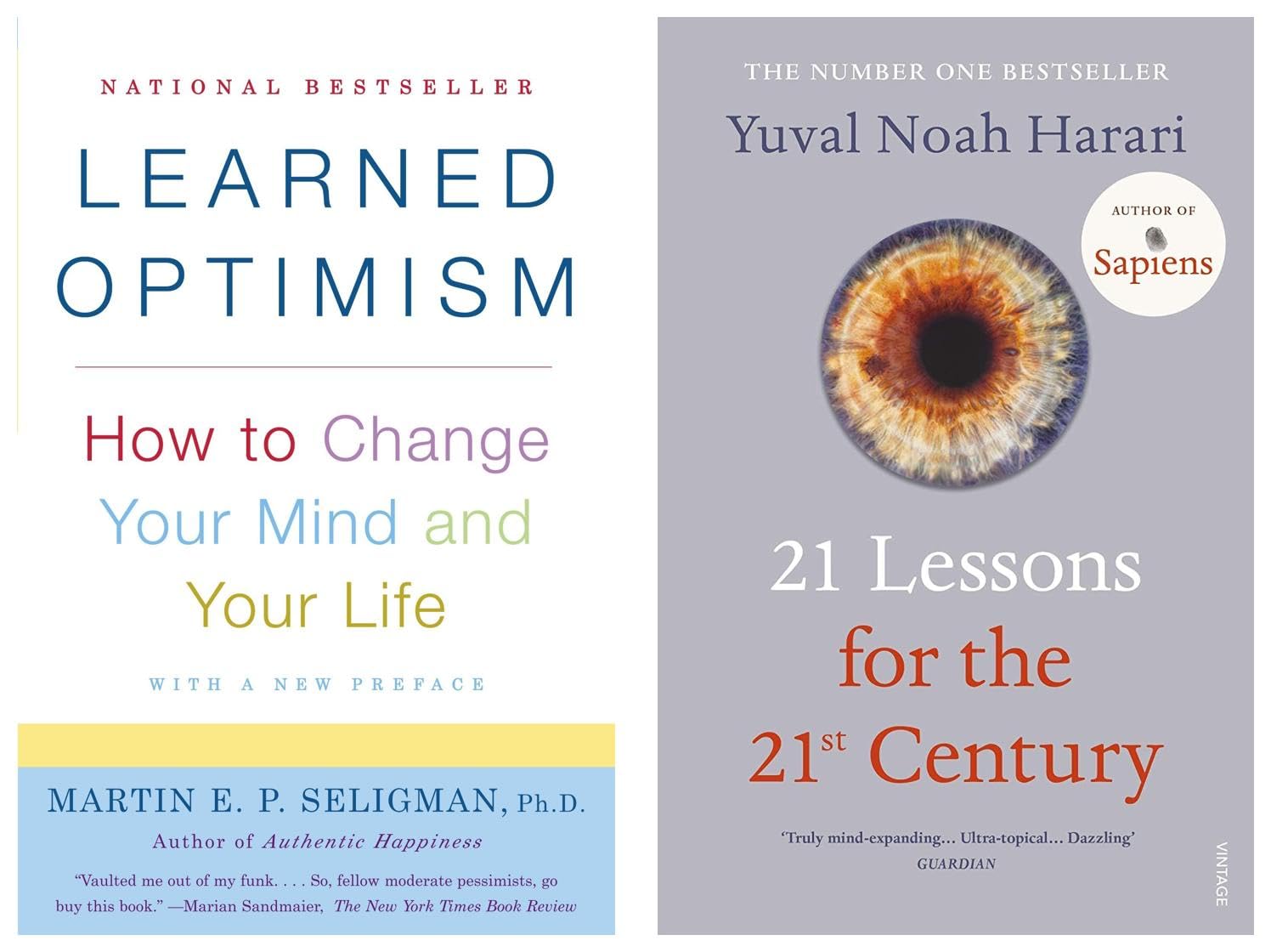 Learned Optimism: How to Change Your Mind and Your Life (Vintage) & 21 Lessons for the 21st Century