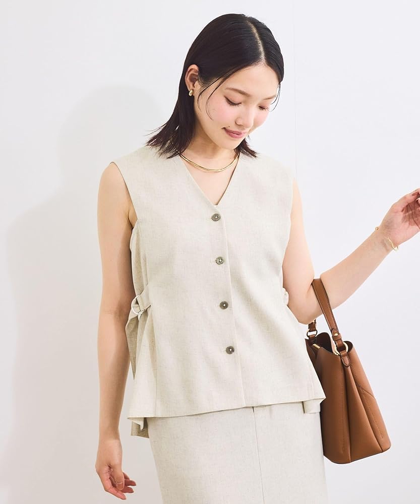 Amazon | [ビス] ジレ 【セットアップ対応】 サイドベルトフレア