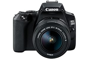 Canon EOS 250D (Rebel SL3) DSLR Camera with 18-55mm DC Lens (Renewed)