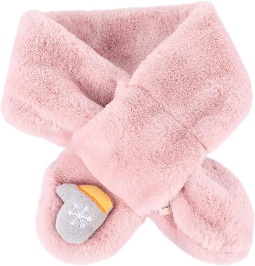 1pc Adorable Plush Neck Warmer for Boy Girl Soft Winter Scarf for Boys and Girls for Daily Wear and Outdoor Activities