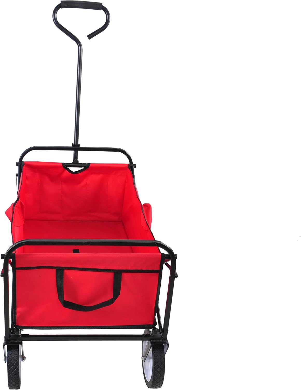Folding Wagon GShopping Beach Cart (Red)