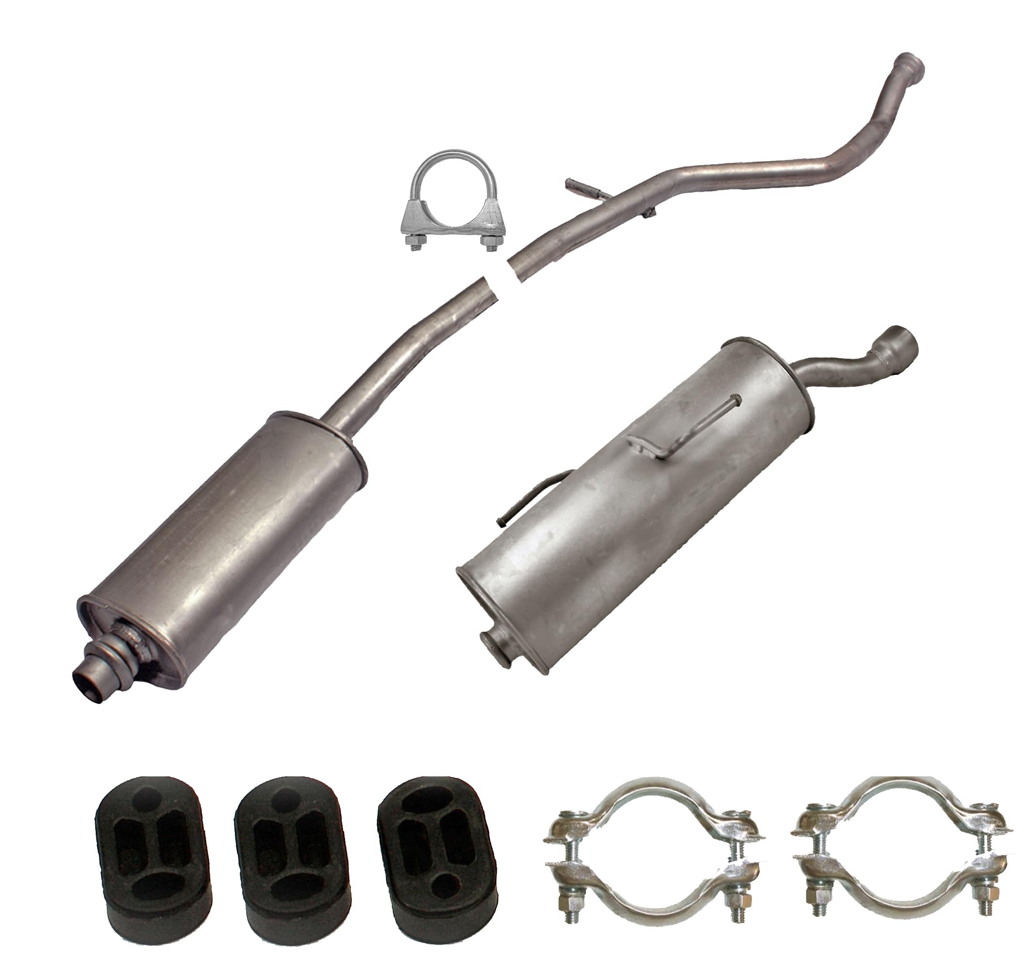 Ferroz Export Ersatz für Auspuffanlage für PEUGEOT 206 1.6 Schrägheck/206 CC Cabrio ab. Bj. 2000 Auspuffanlage