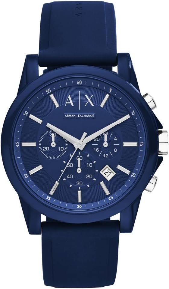 Armani Exchange Orologio da uomo, movimento cronografo al quarzo, cassa ...