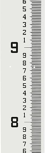 Vista 55 de AdirPro Medidor de flujo de 4 pulgadas de ancho, medidor de profundidad de agua de fibra de vidrio resistente, medidores de flujo