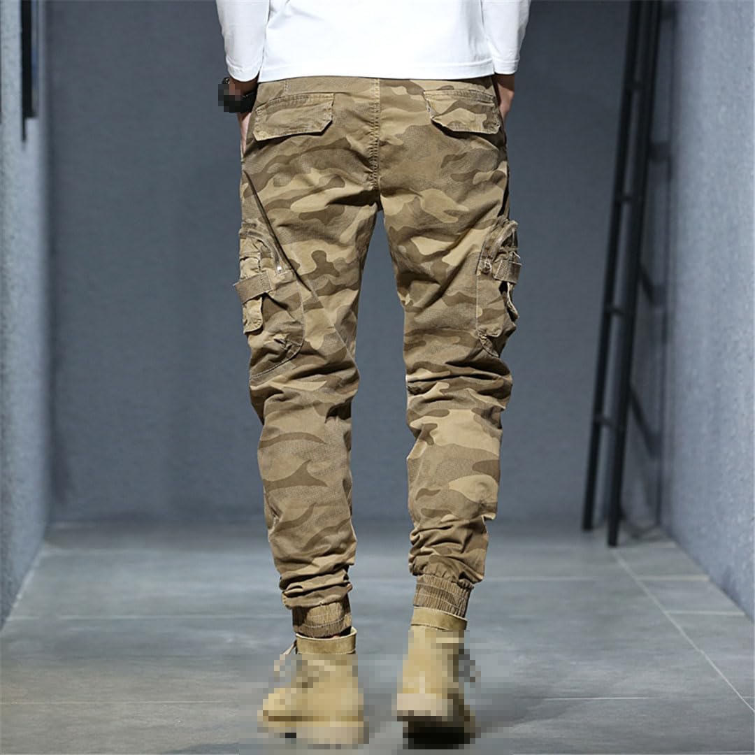 Vogrtcc Pantaloni da Jogging da Uomo Pantaloni Cargo Pantaloni Multitasche Casual Pantaloni Tattici