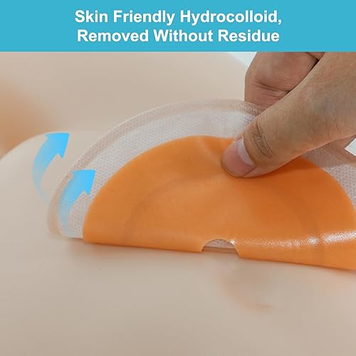 Miniatura 5 de 25 bolsas de colostomía, bolsas drenables de una pieza para ostomía, ileostomía, cuidado del estoma, cortadas para ajustar..