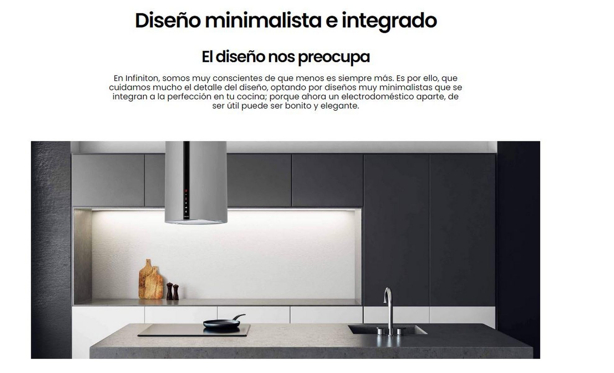 CAMPANA EXTRACCION ISLA CMPT-ISH99X INFINITON (90cm, 800m³/hC de extraccion, Campana tipo ISLA, Luces LED, 3 Niveles de potencia, Filtro de aluminio, Tocuh Panel, 67dB)