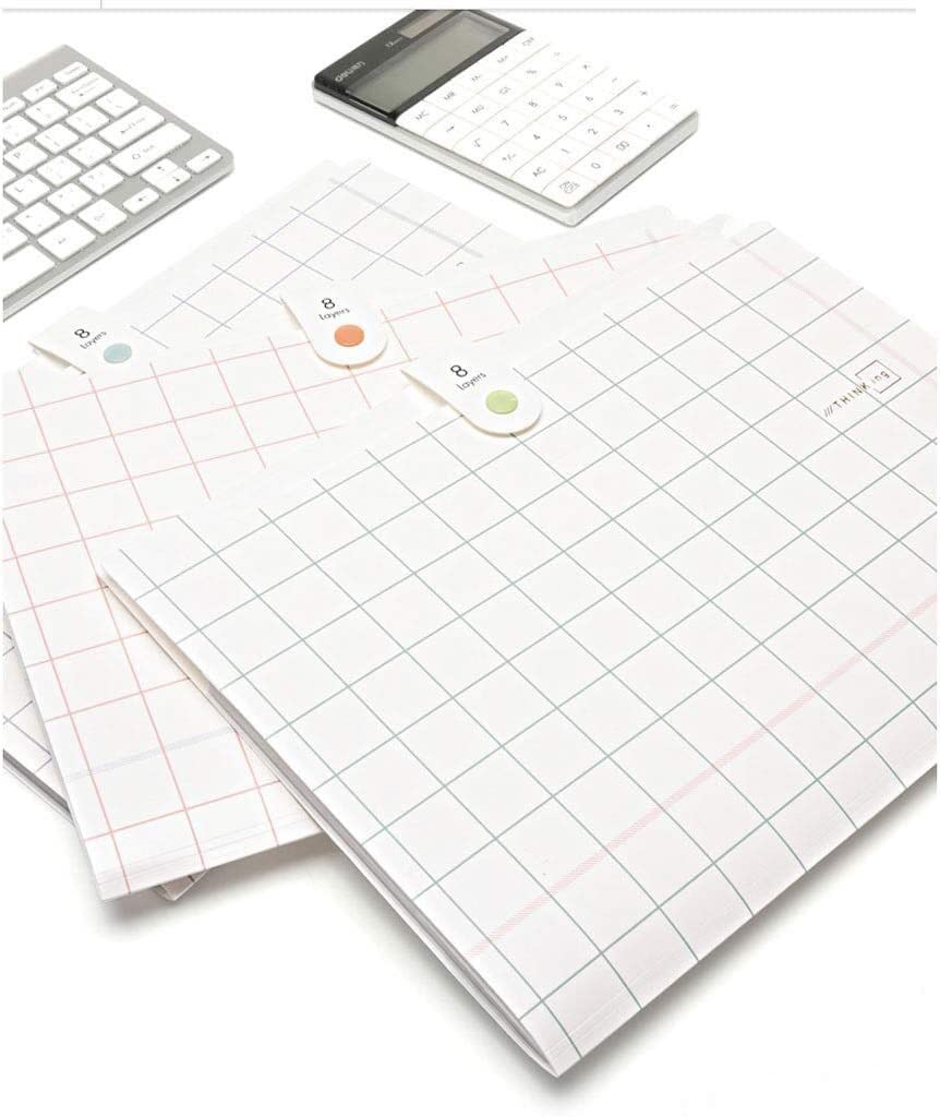 Archivbox, 3pc A4 Organizer Box Papier Halter Dokument Ordner Multi-Funktion Lagerung Finishing Büro Liefert Student Geschenke Sammelmappe(A)