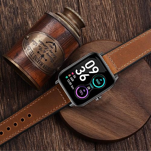 Correa compatible para reloj TOZO S7 en cuero y silicona miniatura 3