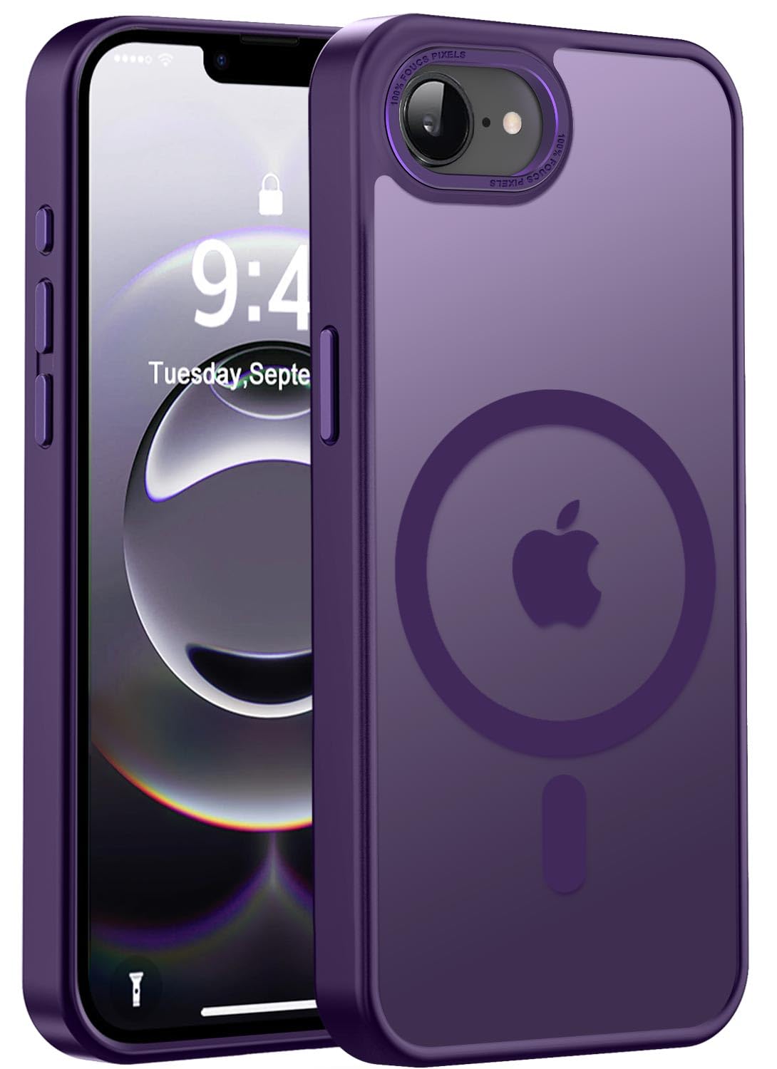 Newfuture Strong Magnetic Compatible with iPhone 17 Pro Case [13 FT Military Drop Protection] [Compatible with Magsafe] Slim Translucent Matte Shockproof with Anti-Fingerprint Phone Case, Tender Pink — view 61