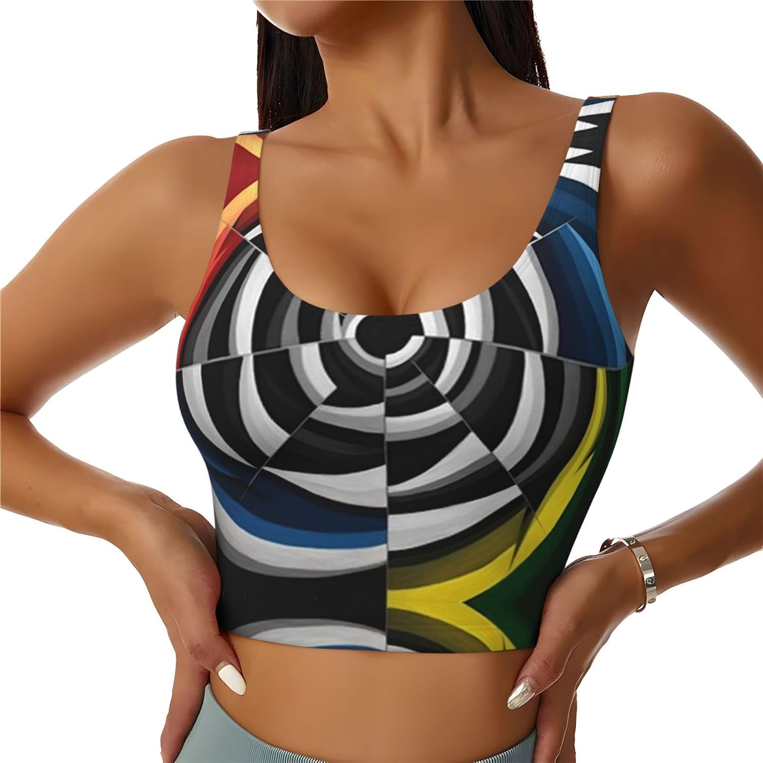 Transfiguration Illustration Women's Sports Bras - High Support Workout Tops for Women
