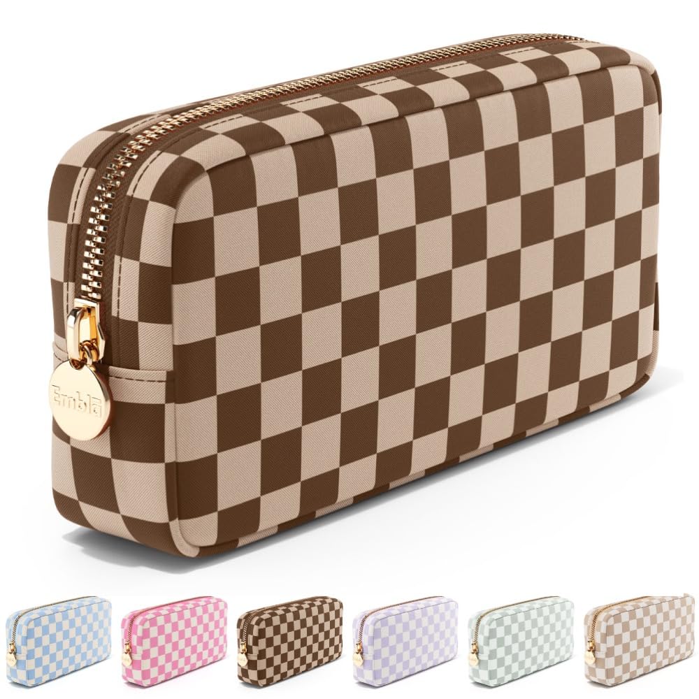 Makeup Bag for Women, Travel Cosmetic Organizer, Waterproof Toiletry Pouch