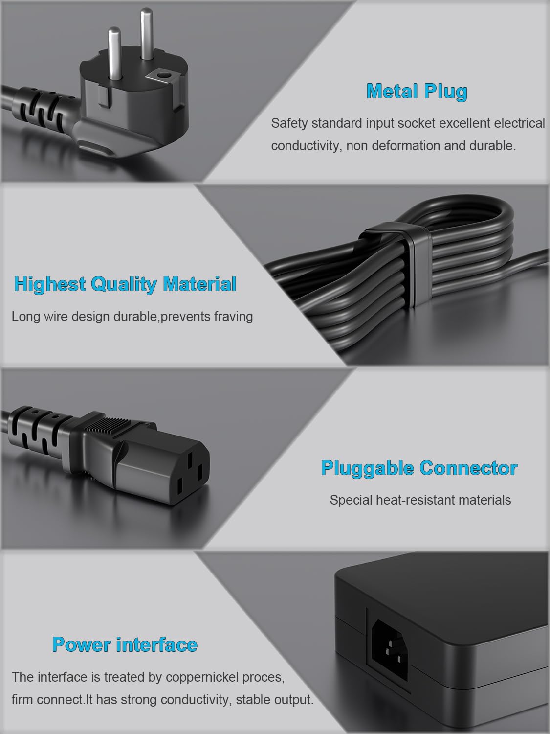 330W 280W 240W Zasilacz Kompatybilny z Msi Raider GE78HX GE77HX GE76 GE68HX GE67HX GE66 Vector GP78HX GP76HX GP77 GP68HX GP66HX GP66 Leopard, Msi GS77 WE76 GT77 Creator Pro Z16 X17 Z17 Laptop