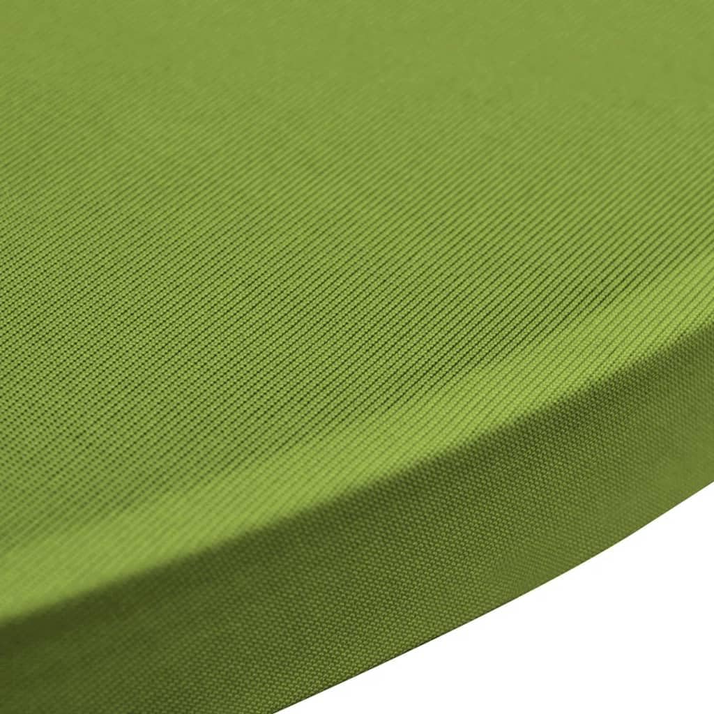 Générique Coprisedili estensibili 4 pezzi, 80 cm, colore: Verde | Tessuto elasticizzato 10% elastan, vestibilità su tavolo fino a 120 cm, lavabile a 40 °C, per feste e reception