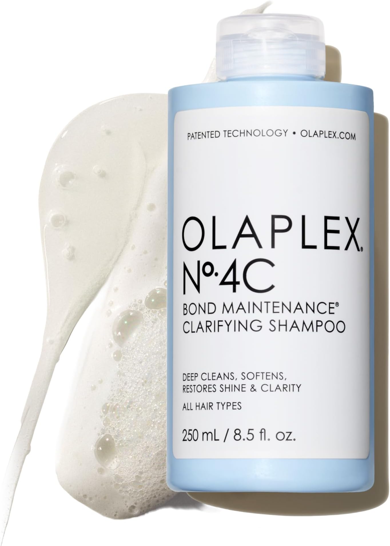 Nº.4C Bond Maintenance™ Clarifying Deep Cleansing Shampoo | Removes Damage Causing Impurities & Buildup | Helps Restore Color vibrancy | For Coily, Curly, Straight, and Wavy