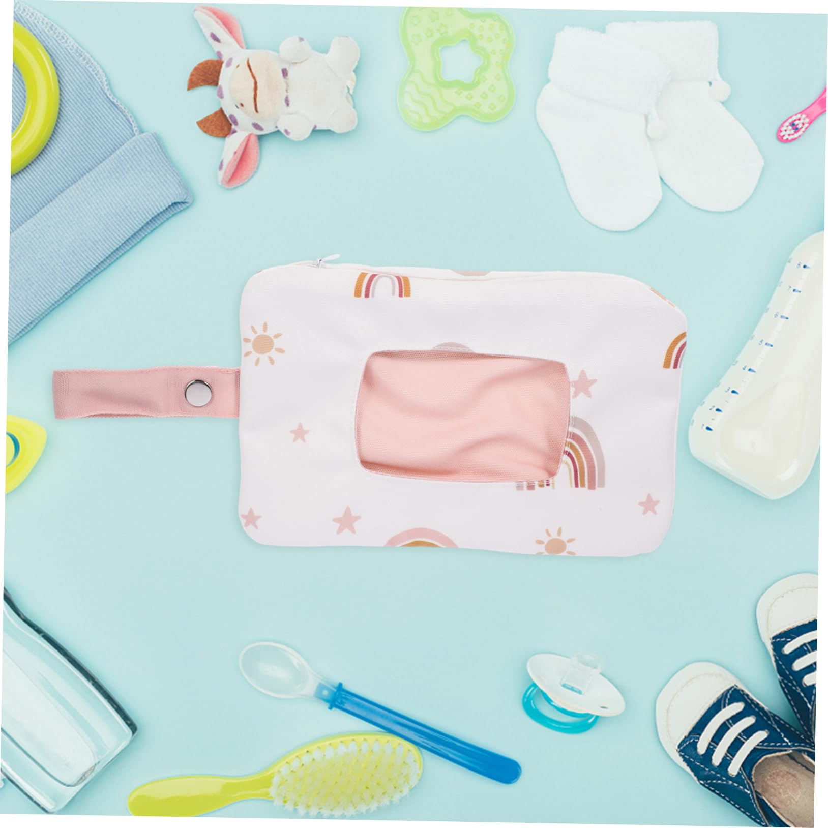 Alipis 3piezas Bolsa Dispensadora De Húmedas Portátil Para Bebés Organizador Reutilizable Diseño De Caricatura Para Paseos y Cambios De Pañal Almacenamiento Práctico y