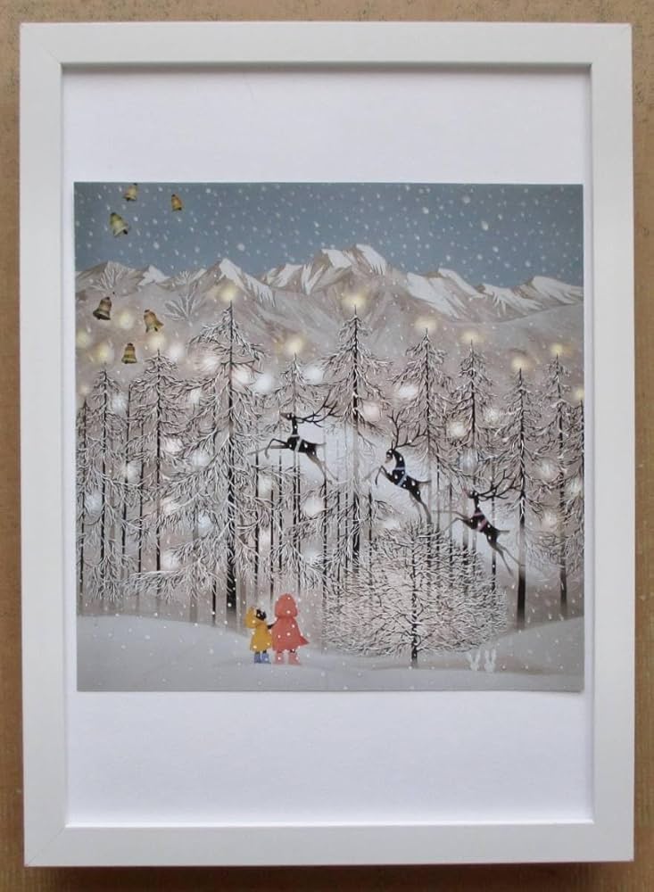 藤城清治「クリスマスの夢」 藤城清治 クリスマスツリーの夢