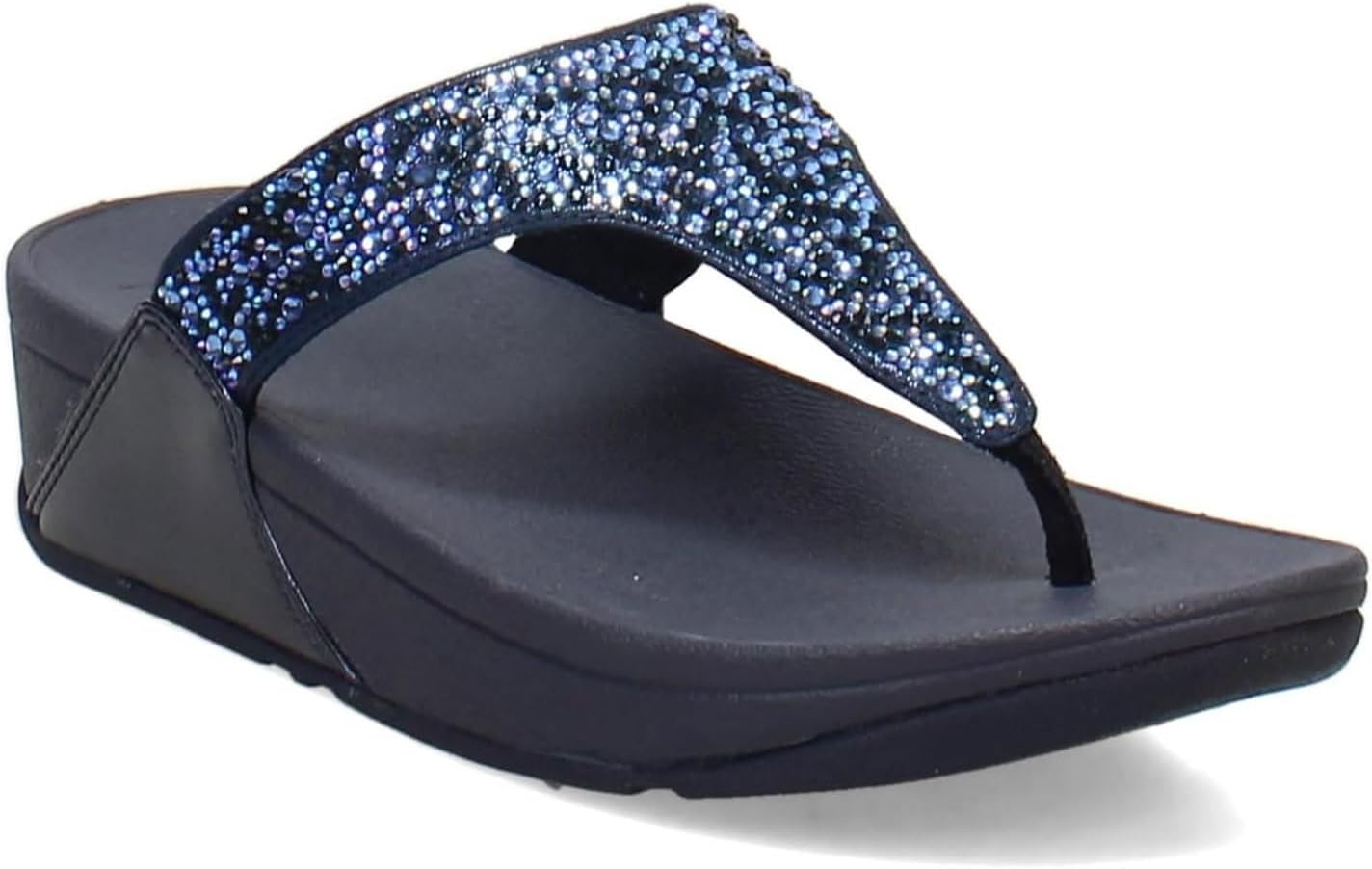 FitFlop womens Lulu Crystal Embellished Toe-post SandalsLULU CRYSTAL EMBELLISHED TOE-POST SANDALS