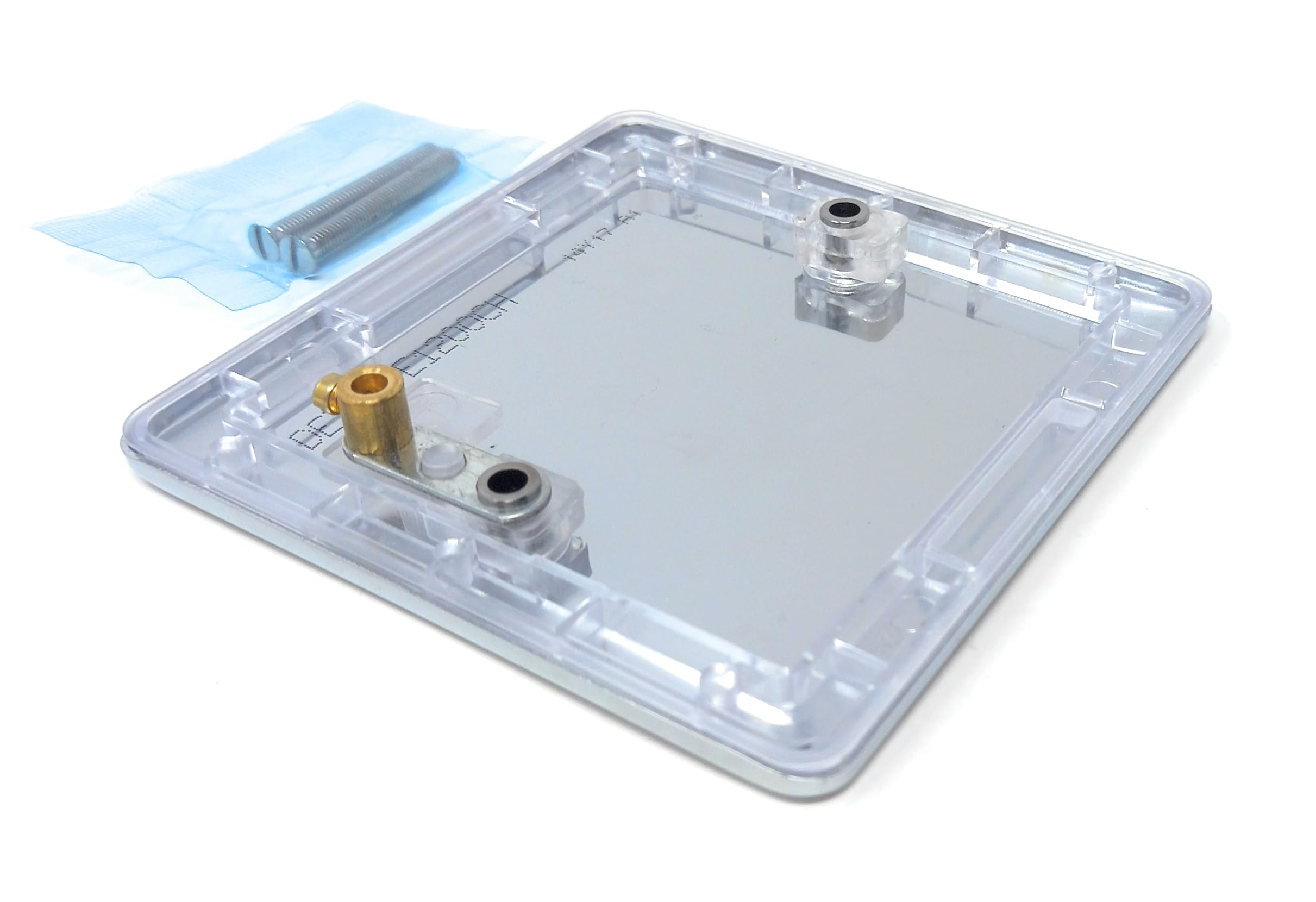 Single Gang Blanking Plate, Wall Faceplate, Cover for Electrical Sockets Screws Included (Chrome) - Image 2