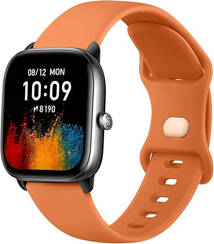 VANCLE Bandas para Amazfit GTS 4 GTS 4 MiniGTS 3 GTS GTS2 GTS 2e GTS 2 Mini Band mujeres hombres, correa deportiva de silicona suave de 0.787