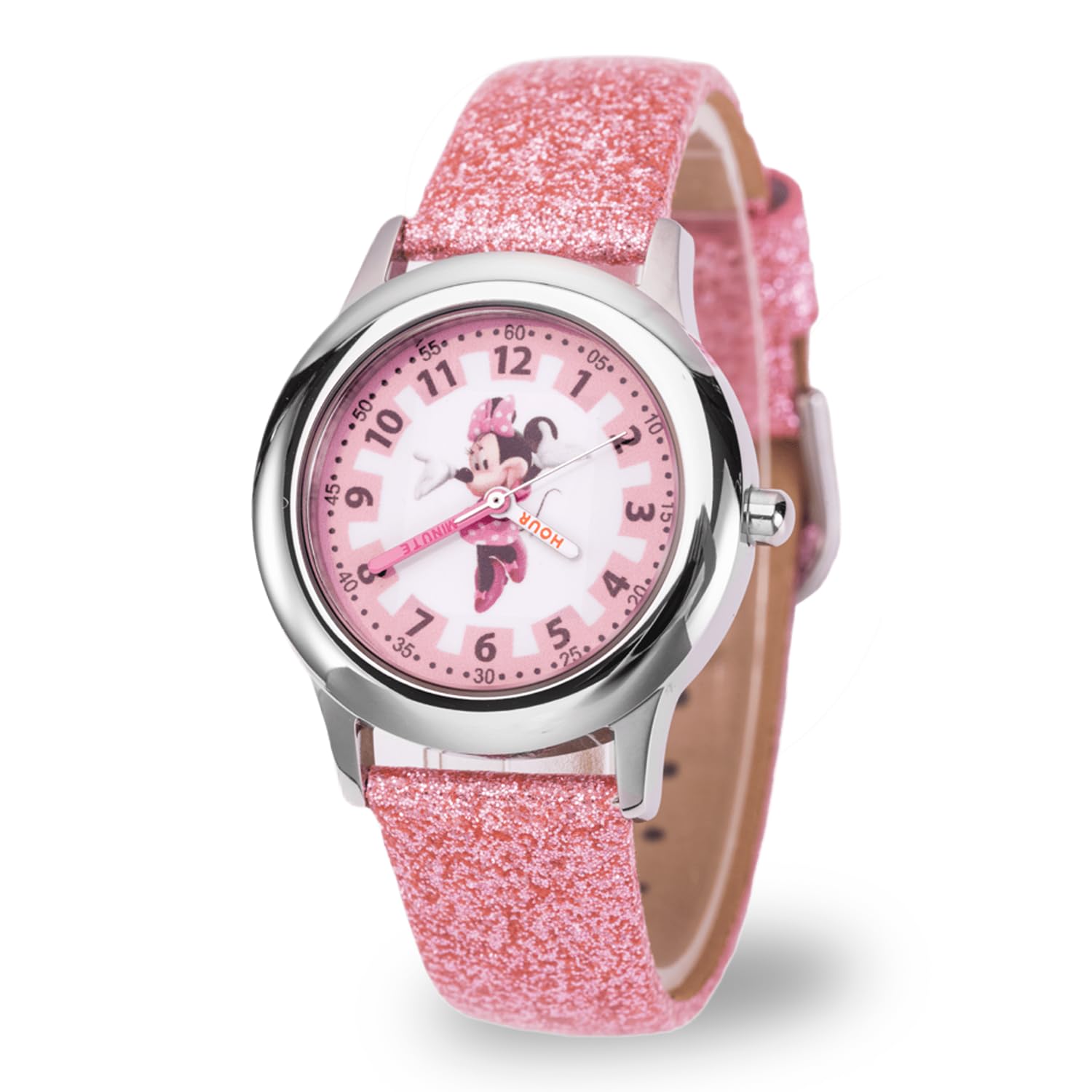 Disney Orologio Analogico al Quarzo Giapponese con Cinturino in Pelle WDS001178